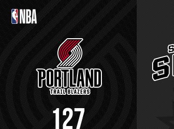 科林斯21分10板 尤班克斯23分9板5帽 馬刺戰(zhàn)勝開拓者