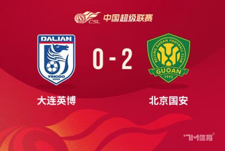 中超-國(guó)安2-0英博 落后前二1分 張玉寧失點(diǎn)