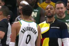 G1就有火藥味了！場下便裝的利拉德與哈利伯頓直接吵起來了