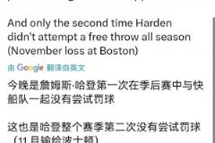 0罰球罕見??！船記：G2是哈登快船生涯首次季后賽單場(chǎng)沒有罰球