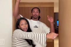 這是又懷上了？庫(kù)里妹夫達(dá)米安-李和妻子自拍跳舞