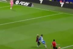 西班牙人主帥對(duì)判罰不滿，皇馬球迷搬出姆巴佩被鏟視頻雙重標(biāo)準(zhǔn)