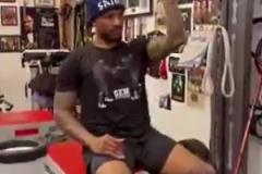 很拼！利拉德綁著傷腿也要回來訓練