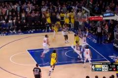 似乎可以吹2+1！哈利伯頓關(guān)鍵時(shí)刻頂著哈特高難度拉桿！